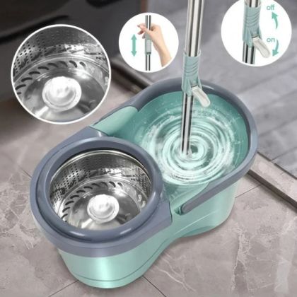 Mopa Giratoria com Balde Inox