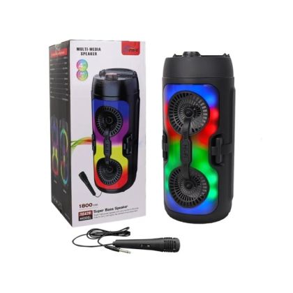Coluna de Som RGB com Microfone